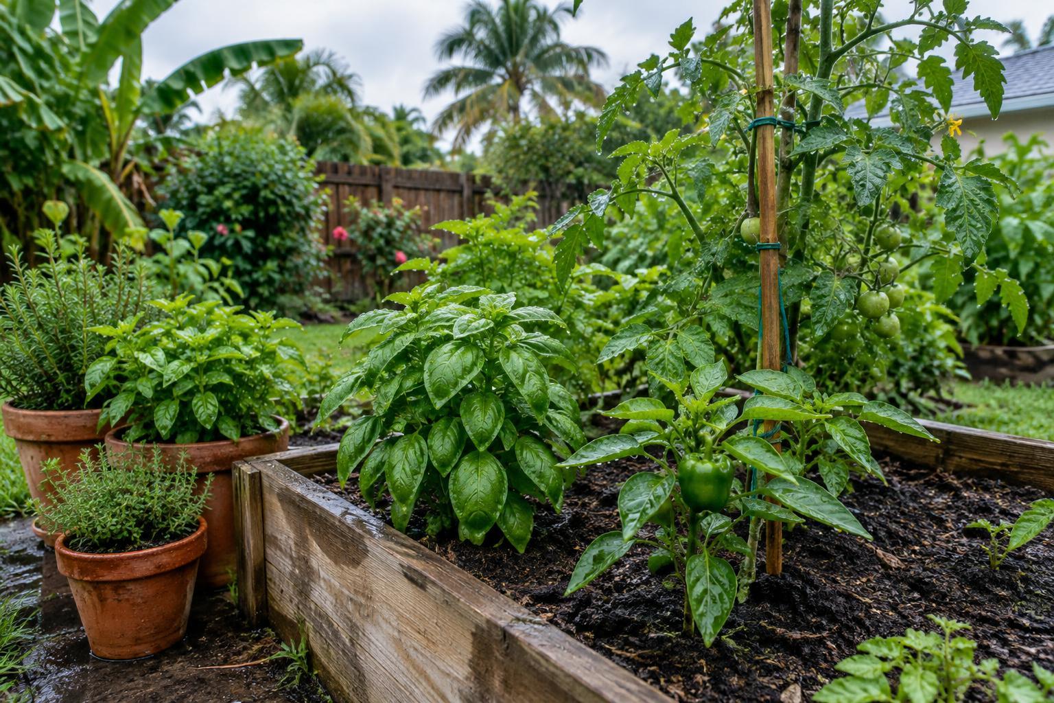 How to Protect Edible Plants from Florida’s Heavy Rain and Wind
